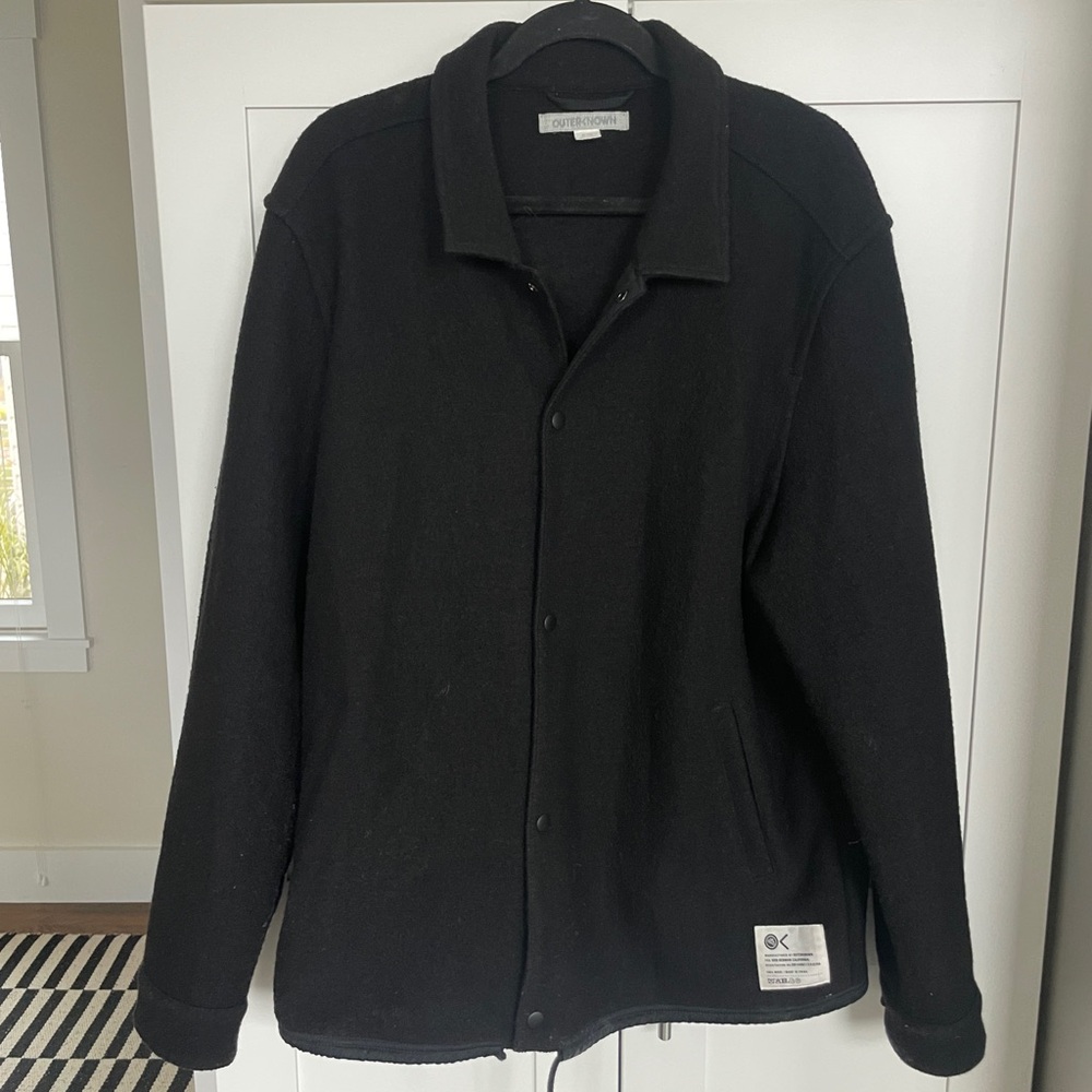 Outerknown 100% Wool Black Jacket - image 1